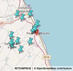 Mappa 63821 Porto Sant'Elpidio FM, Italia (3.94385)