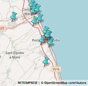 Mappa 63821 Porto Sant'Elpidio FM, Italia (3.56462)