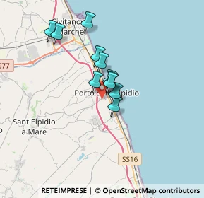Mappa 63821 Porto Sant'Elpidio FM, Italia (2.42273)