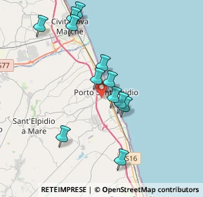 Mappa 63821 Porto Sant'Elpidio FM, Italia (3.66917)