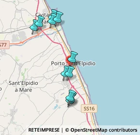 Mappa 63821 Porto Sant'Elpidio FM, Italia (3.98182)