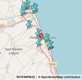 Mappa 63821 Porto Sant'Elpidio FM, Italia (3.82818)