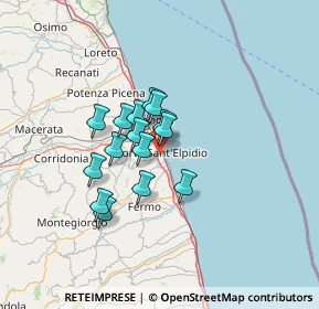 Mappa 63821 Porto Sant'Elpidio FM, Italia (9.548)