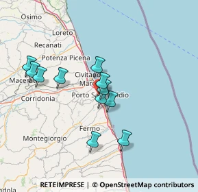 Mappa 63821 Porto Sant'Elpidio FM, Italia (12.59545)