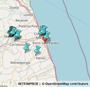 Mappa 63821 Porto Sant'Elpidio FM, Italia (18.412)