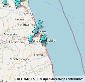 Mappa 63821 Porto Sant'Elpidio FM, Italia (18.72818)