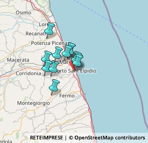 Mappa 63821 Porto Sant'Elpidio FM, Italia (8.39417)