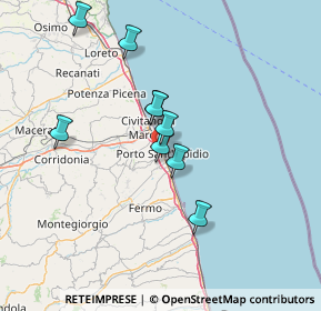 Mappa 63821 Porto Sant'Elpidio FM, Italia (24.94933)