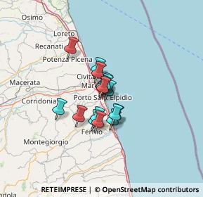 Mappa 63821 Porto Sant'Elpidio FM, Italia (7.65625)