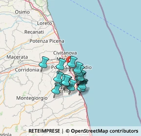 Mappa 63821 Porto Sant'Elpidio FM, Italia (9.71941)