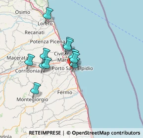 Mappa 63821 Porto Sant'Elpidio FM, Italia (11.28818)