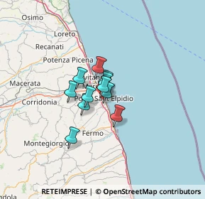 Mappa 63821 Porto Sant'Elpidio FM, Italia (6.88273)