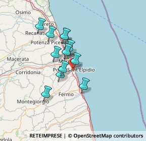 Mappa 63821 Porto Sant'Elpidio FM, Italia (10.61615)