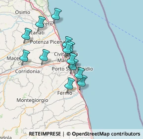 Mappa 63821 Porto Sant'Elpidio FM, Italia (11.96077)