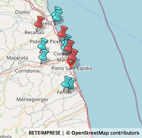 Mappa 63821 Porto Sant'Elpidio FM, Italia (12.42308)