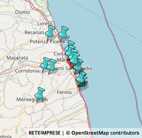 Mappa 63821 Porto Sant'Elpidio FM, Italia (8.43438)