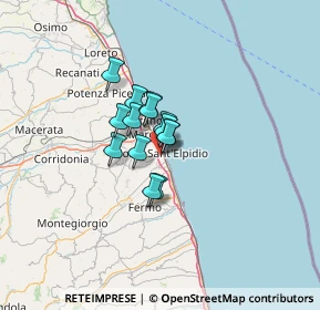 Mappa 63821 Porto Sant'Elpidio FM, Italia (7.02286)