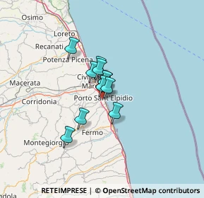 Mappa 63821 Porto Sant'Elpidio FM, Italia (7.41455)