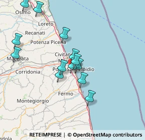 Mappa 63821 Porto Sant'Elpidio FM, Italia (13.60538)