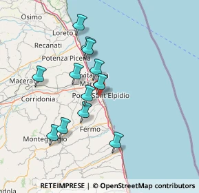 Mappa 63821 Porto Sant'Elpidio FM, Italia (13.3475)
