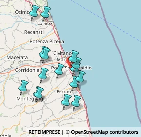 Mappa 63821 Porto Sant'Elpidio FM, Italia (14.78375)