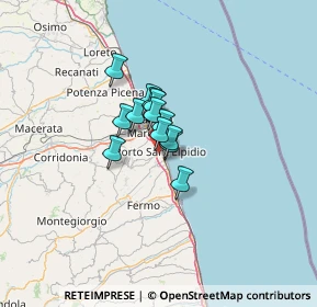 Mappa 63821 Porto Sant'Elpidio FM, Italia (6.53154)