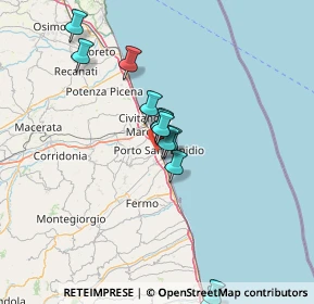 Mappa 63821 Porto Sant'Elpidio FM, Italia (13.37083)