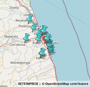 Mappa 63821 Porto Sant'Elpidio FM, Italia (8.16714)