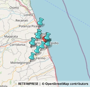 Mappa 63821 Porto Sant'Elpidio FM, Italia (7.77182)