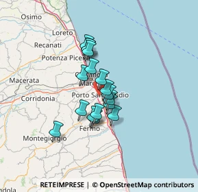 Mappa 63821 Porto Sant'Elpidio FM, Italia (9.28118)