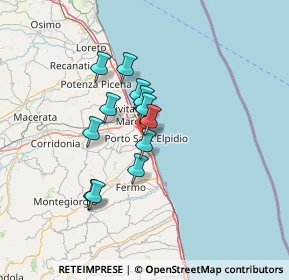 Mappa 63821 Porto Sant'Elpidio FM, Italia (10.31917)