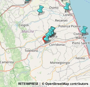 Mappa Via Europa, 62010 Casette Verdini MC, Italia (17.58545)