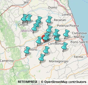 Mappa Via Europa, 62010 Casette Verdini MC, Italia (11.64778)