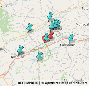 Mappa Via Europa, 62010 Casette Verdini MC, Italia (6.37167)