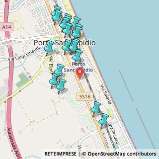 Mappa Via Silvio Pellico, 63821 Porto Sant'Elpidio FM, Italia (0.5455)