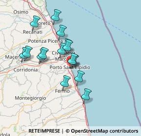 Mappa Via Silvio Pellico, 63821 Porto Sant'Elpidio FM, Italia (12.58067)