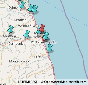 Mappa Via Silvio Pellico, 63821 Porto Sant'Elpidio FM, Italia (15.55091)