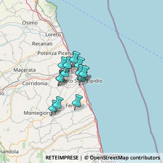 Mappa Via Silvio Pellico, 63821 Porto Sant'Elpidio FM, Italia (8.73846)