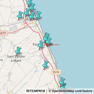 Mappa Via Silvio Pellico, 63821 Porto Sant'Elpidio FM, Italia (5.12071)