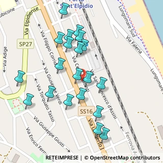 Mappa Via Silvio Pellico, 63821 Porto Sant'Elpidio FM, Italia (0.1275)
