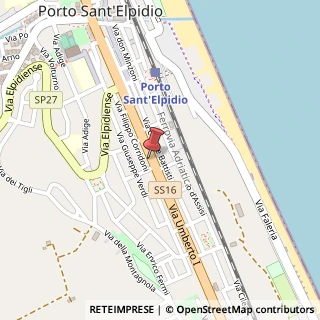 Mappa Via Umberto I, 243, 63821 Porto Sant'Elpidio, Fermo (Marche)