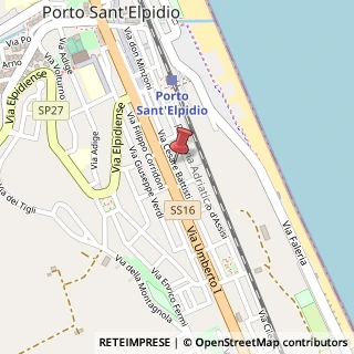 Mappa Via Cesare Battisti,  162, 63018 Porto Sant'Elpidio, Fermo (Marche)