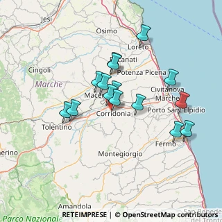 Mappa , 62014 Corridonia MC, Italia (12.73533)