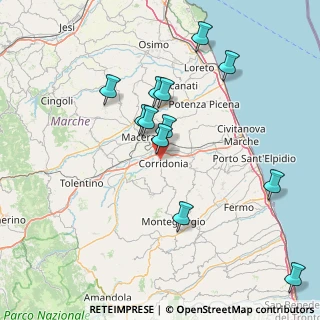 Mappa , 62014 Corridonia MC, Italia (15.73917)