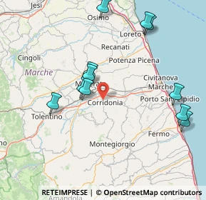 Mappa , 62014 Corridonia MC, Italia (17.36091)