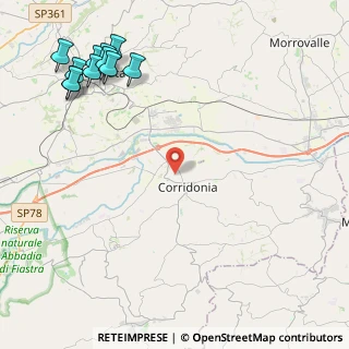 Mappa , 62014 Corridonia MC, Italia (6.36909)
