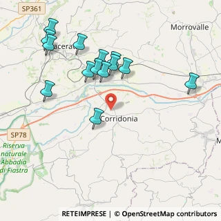 Mappa , 62014 Corridonia MC, Italia (4.31714)
