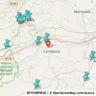 Mappa , 62014 Corridonia MC, Italia (6.43727)
