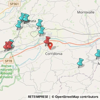 Mappa , 62014 Corridonia MC, Italia (6.04667)