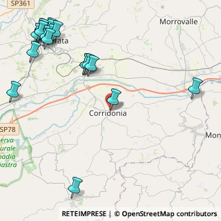Mappa Via Cavour, 62014 Corridonia MC, Italia (6.426)